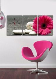 Wallity Reloj de Pared de Lienzo Decorativo 3P3040CS-57 (3 Piezas)